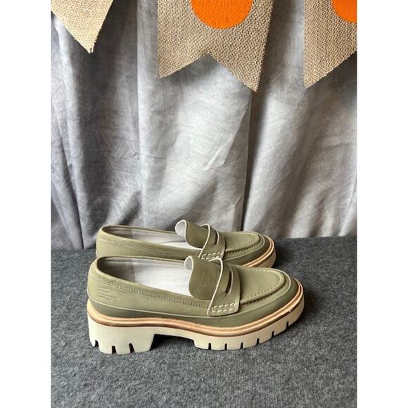 Oncept Seoul Platform Loafers Silver Moss Gray Size 6.5 - Picture 4 of 10